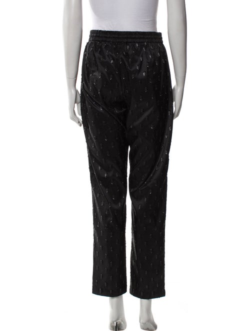 Munthe Polka Dot Print Fringe Trim Accent Sweatpants