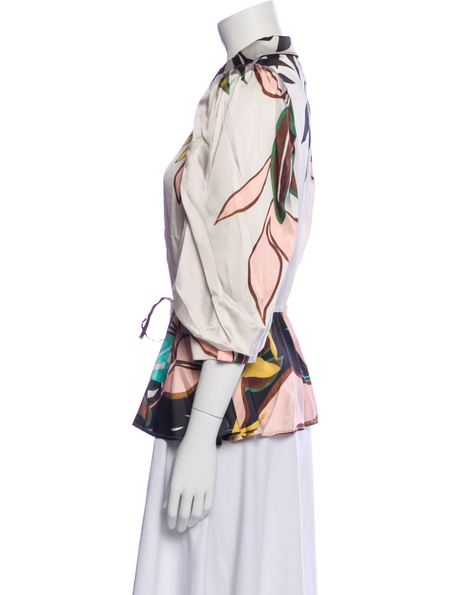 Munthe Printed Three-Quarter Sleeve Blouse