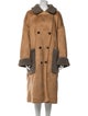 Munthe Colorblock Pattern Faux Fur Coat