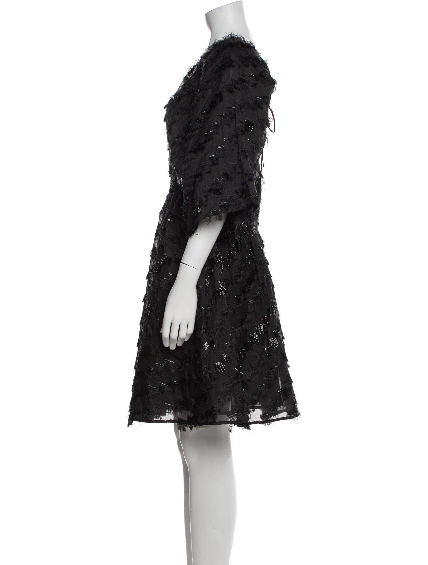 Munthe Square Neckline Knee-Length Dress