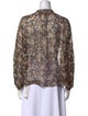 Munthe Floral Print Mock Neck Blouse