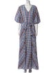 Munthe Plaid Print Long Dress