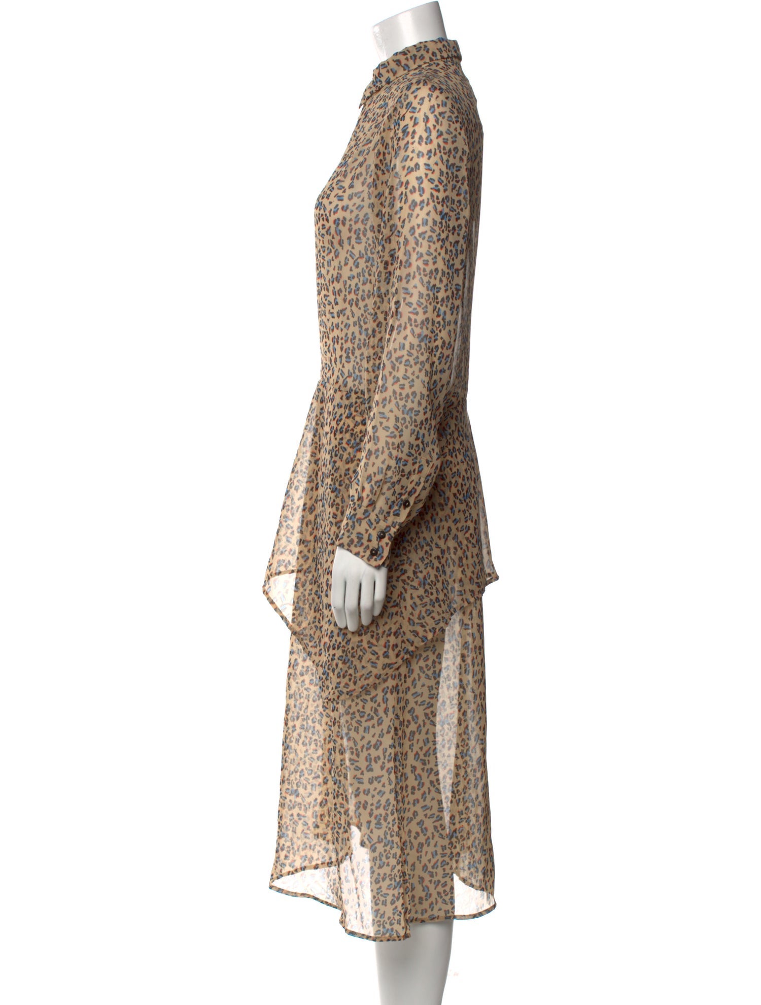 Munthe Animal Print Midi Length Dress