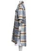 Munthe Wool Plaid Print Trench Coat
