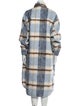Munthe Wool Plaid Print Trench Coat