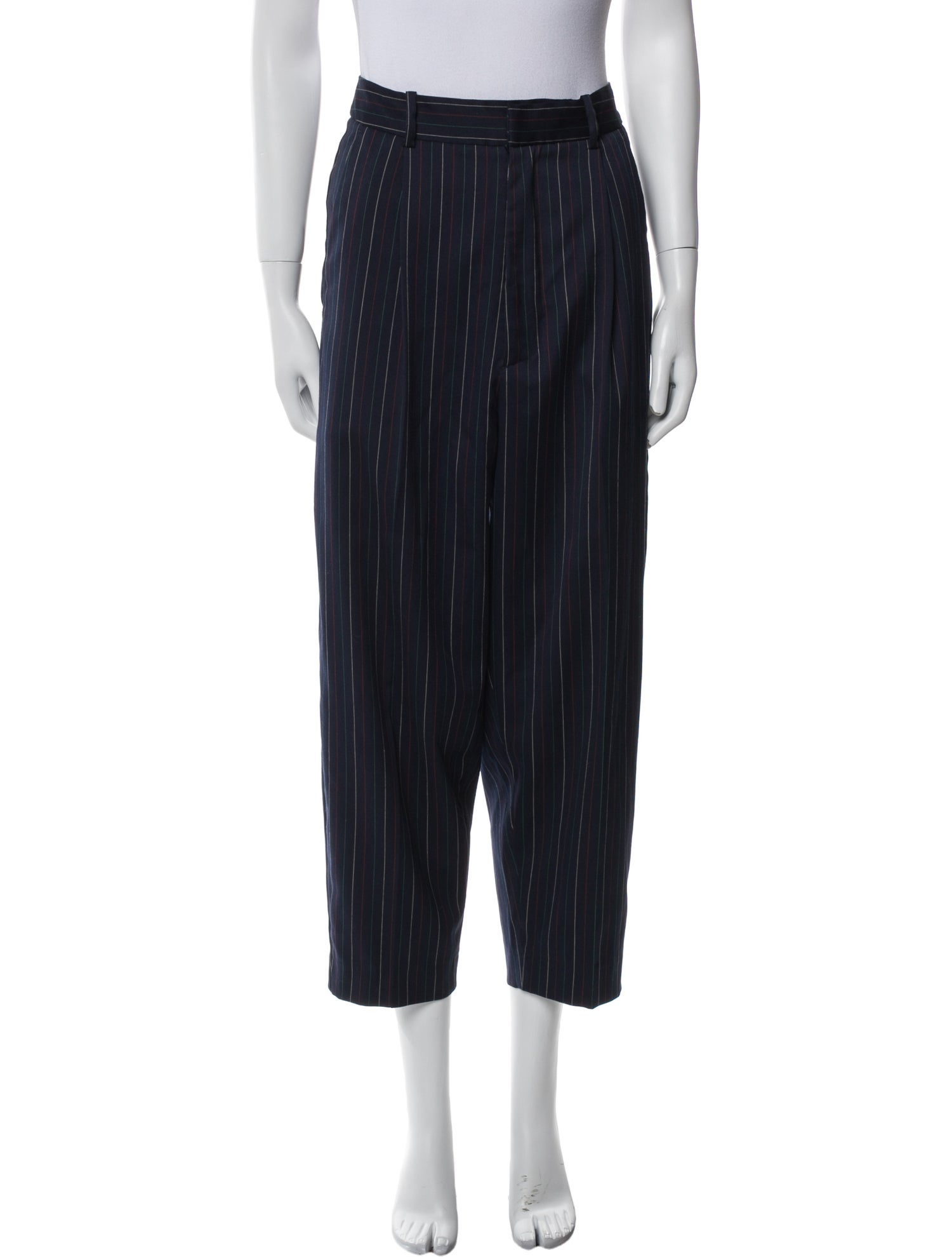 Munthe Striped Straight Leg Pants