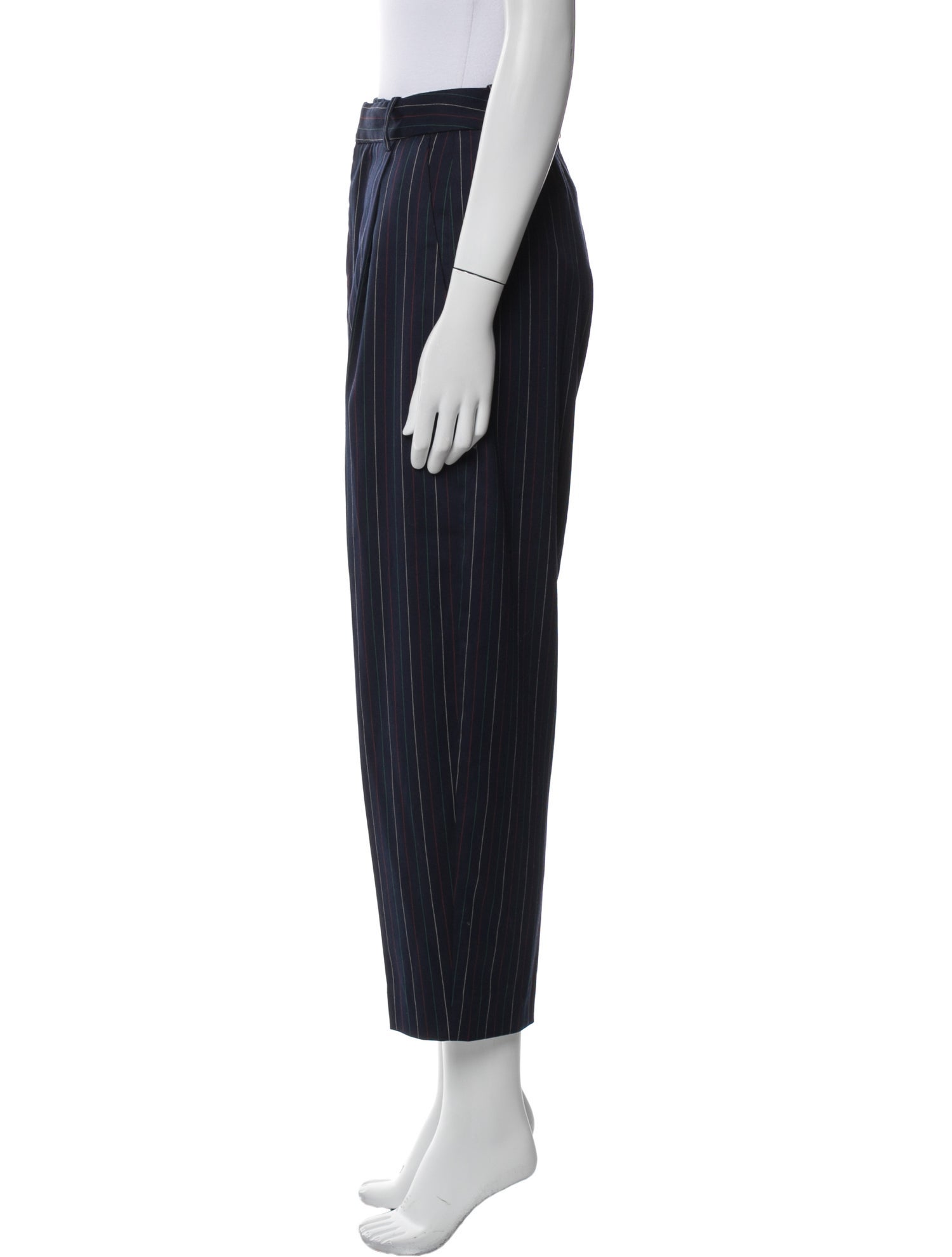 Munthe Striped Straight Leg Pants