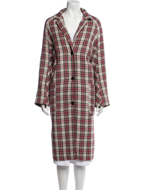 Munthe Plaid Print Coat