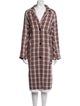 Munthe Plaid Print Coat
