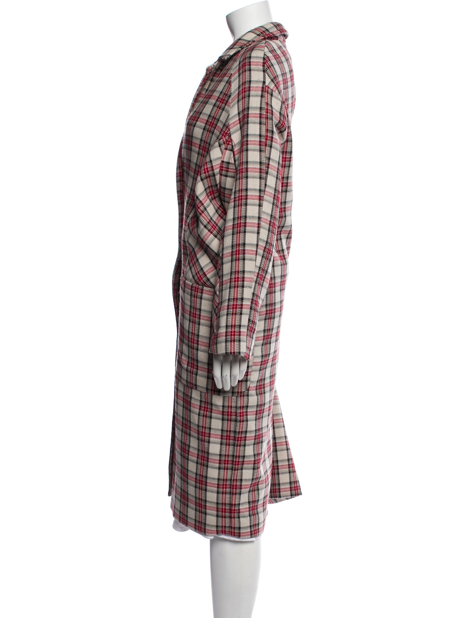 Munthe Plaid Print Coat