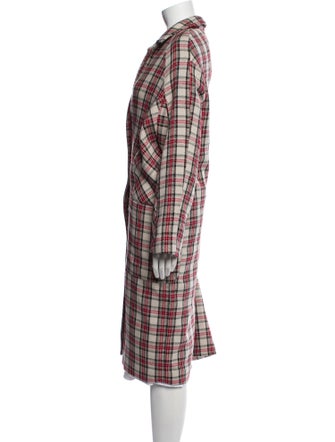 Munthe Plaid Print Coat