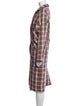 Munthe Plaid Print Coat