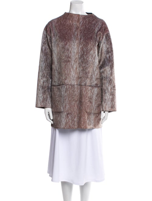 Munthe Nylon Printed Faux Fur Coat