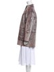 Munthe Nylon Printed Faux Fur Coat