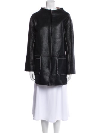 Munthe Nylon Printed Faux Fur Coat