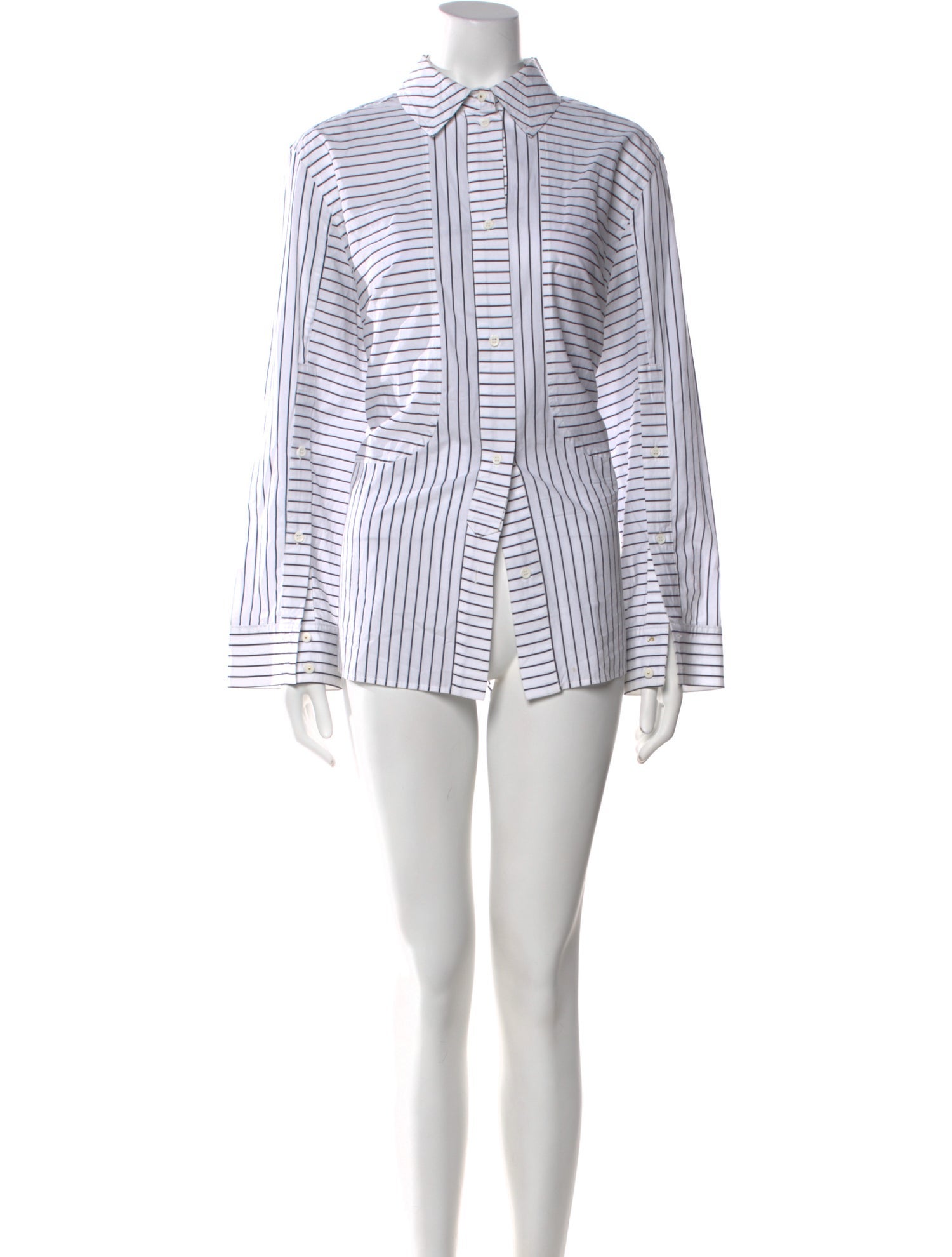 Munthe Striped Mock Neck Bodysuit