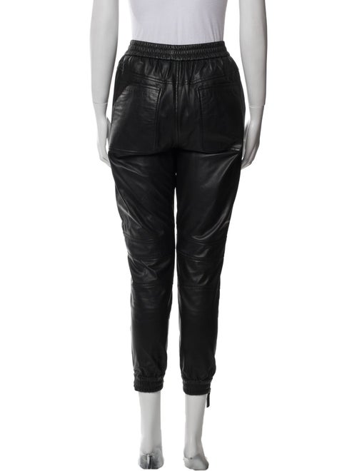 Munthe Lamb Leather Skinny Leg Pants