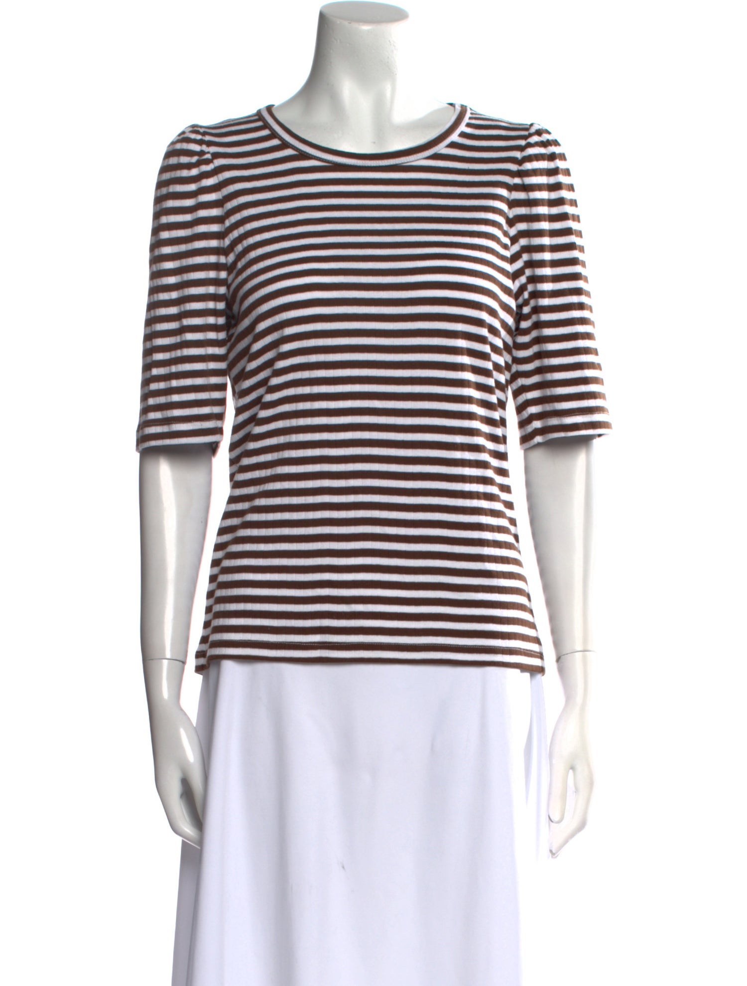 Munthe Striped Scoop Neck T-Shirt