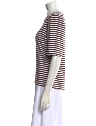 Munthe Striped Scoop Neck T-Shirt