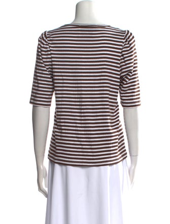 Munthe Striped Scoop Neck T-Shirt