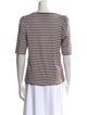 Munthe Striped Scoop Neck T-Shirt