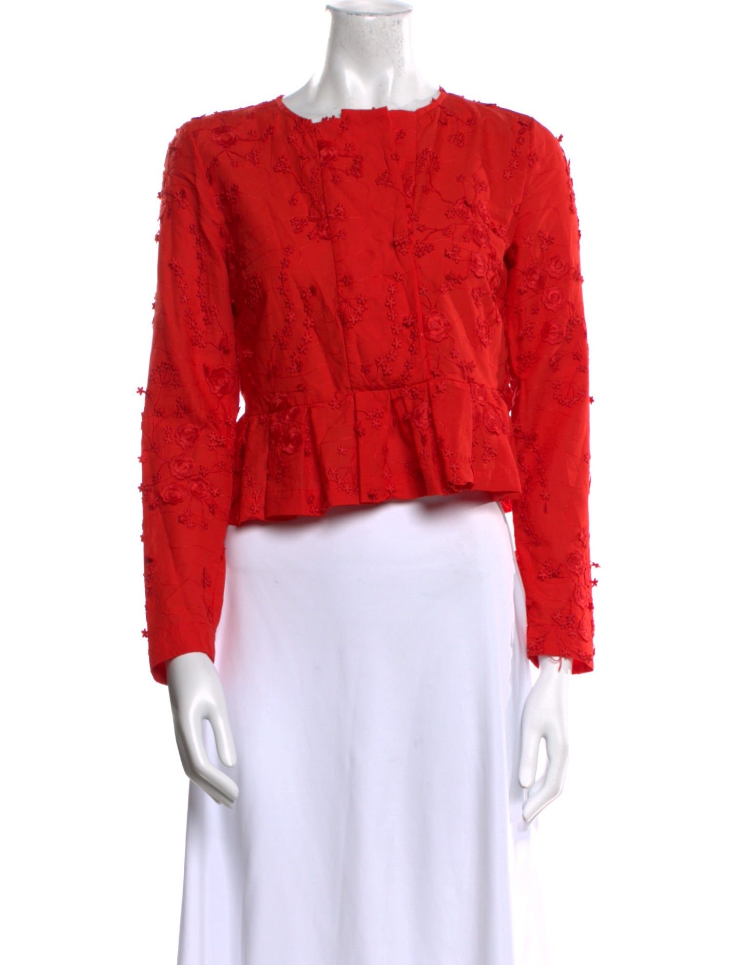 Munthe Crew Neck Long Sleeve Crop Top w/ Tags