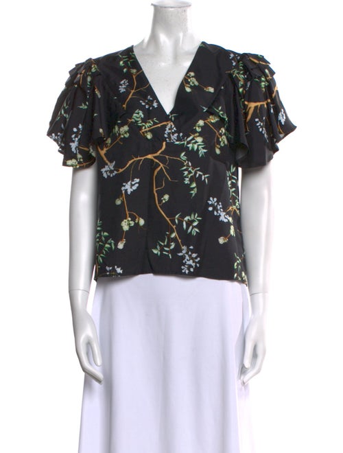Munthe Silk Floral Print Blouse