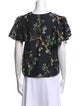 Munthe Silk Floral Print Blouse