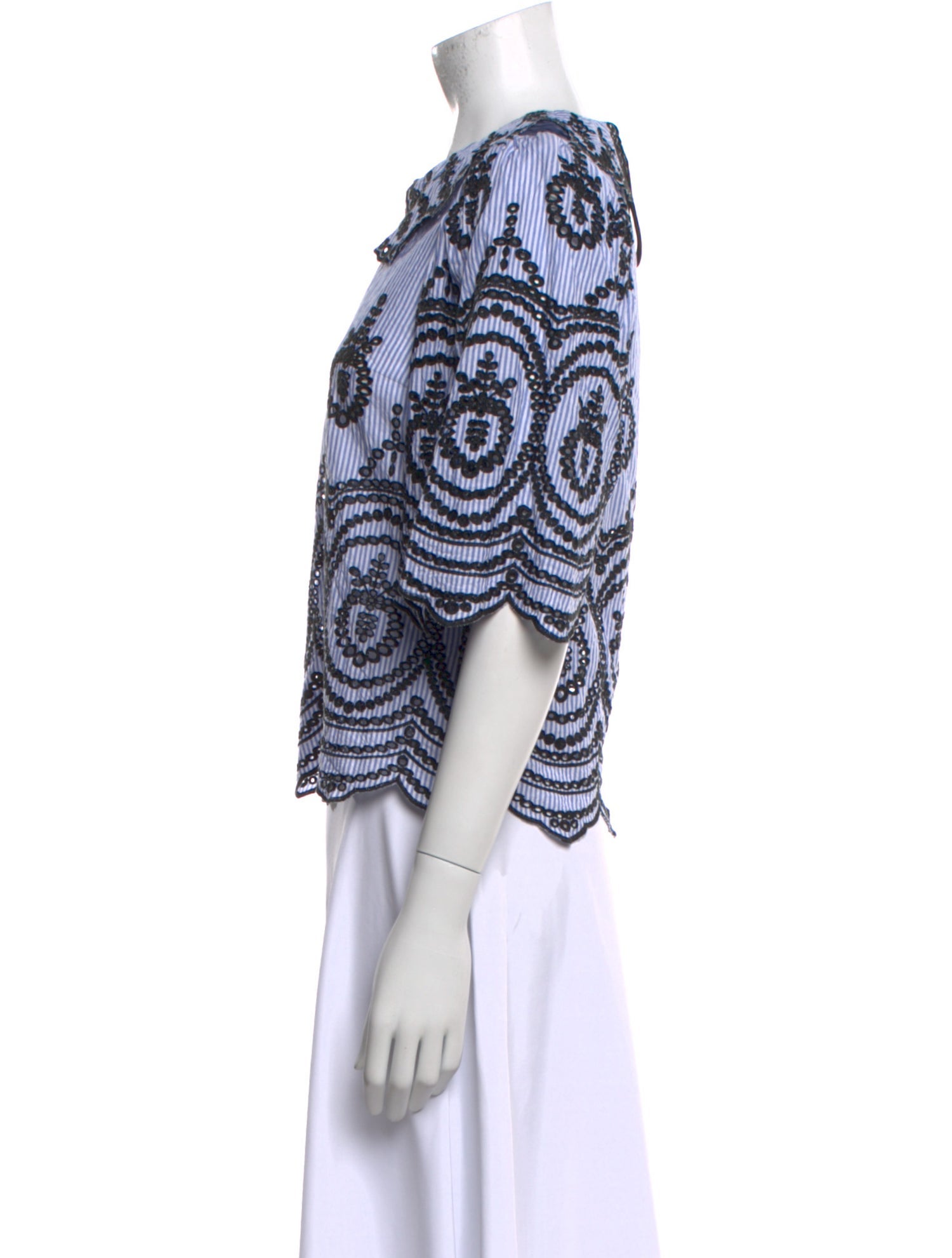 Munthe Printed Crew Neck Blouse