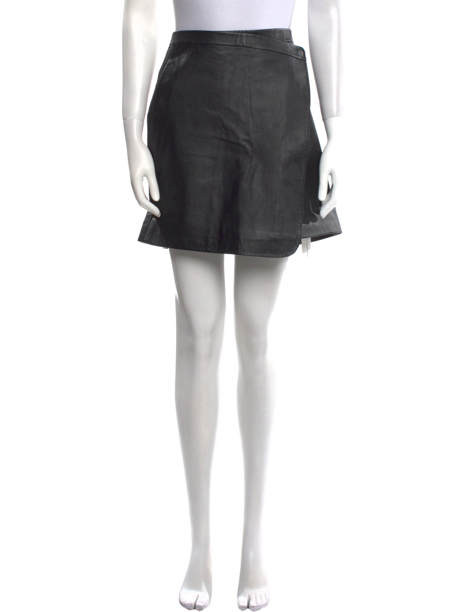 Munthe Lamb Leather Mini Skirt