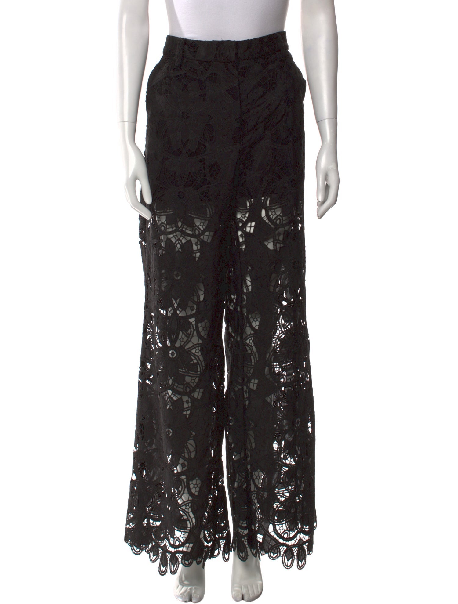 Munthe Lace Pattern Wide Leg Pants