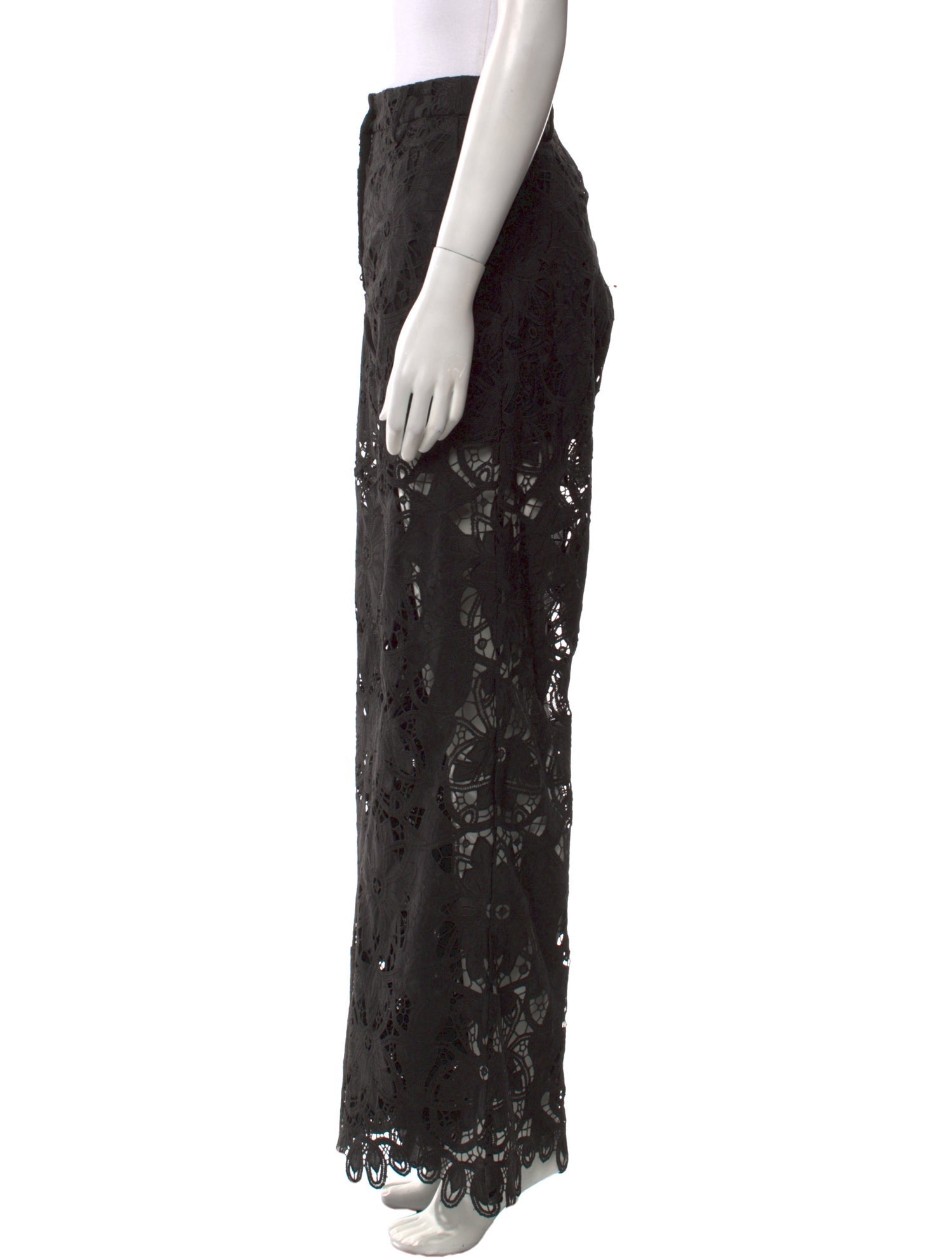 Munthe Lace Pattern Wide Leg Pants
