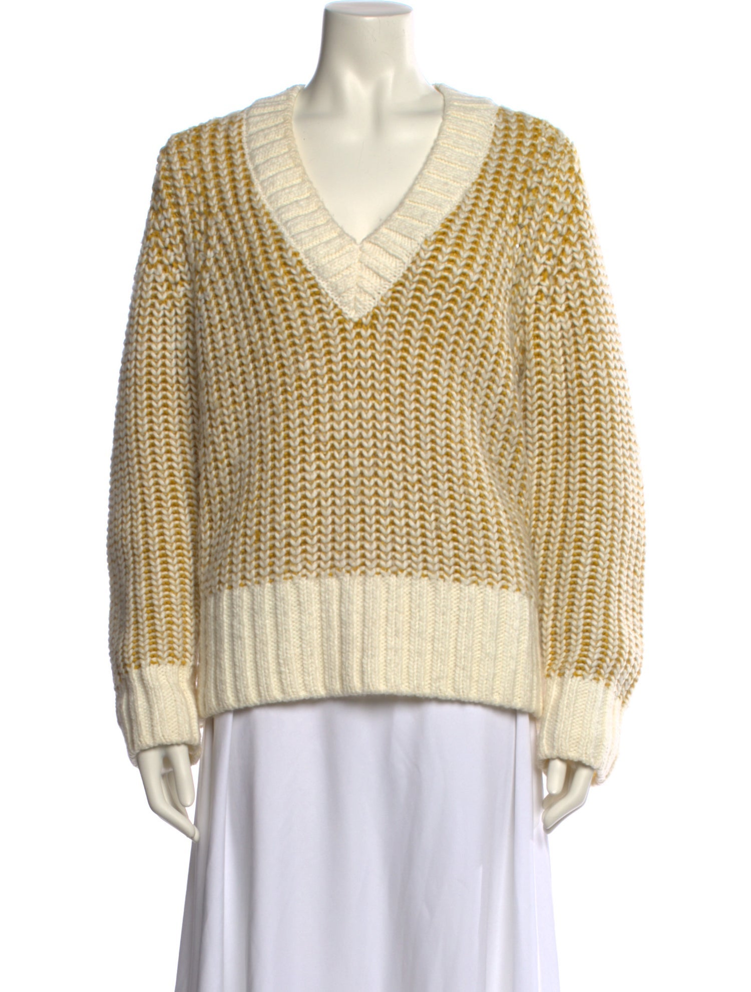 Munthe Striped V-Neck Sweater