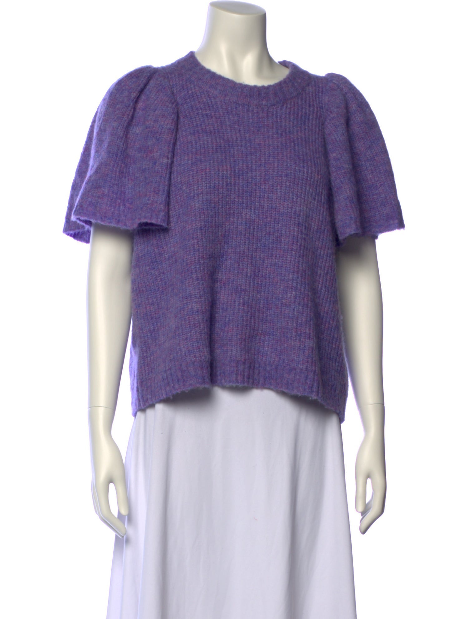 Munthe Crew Neck Short Sleeve Crop Top