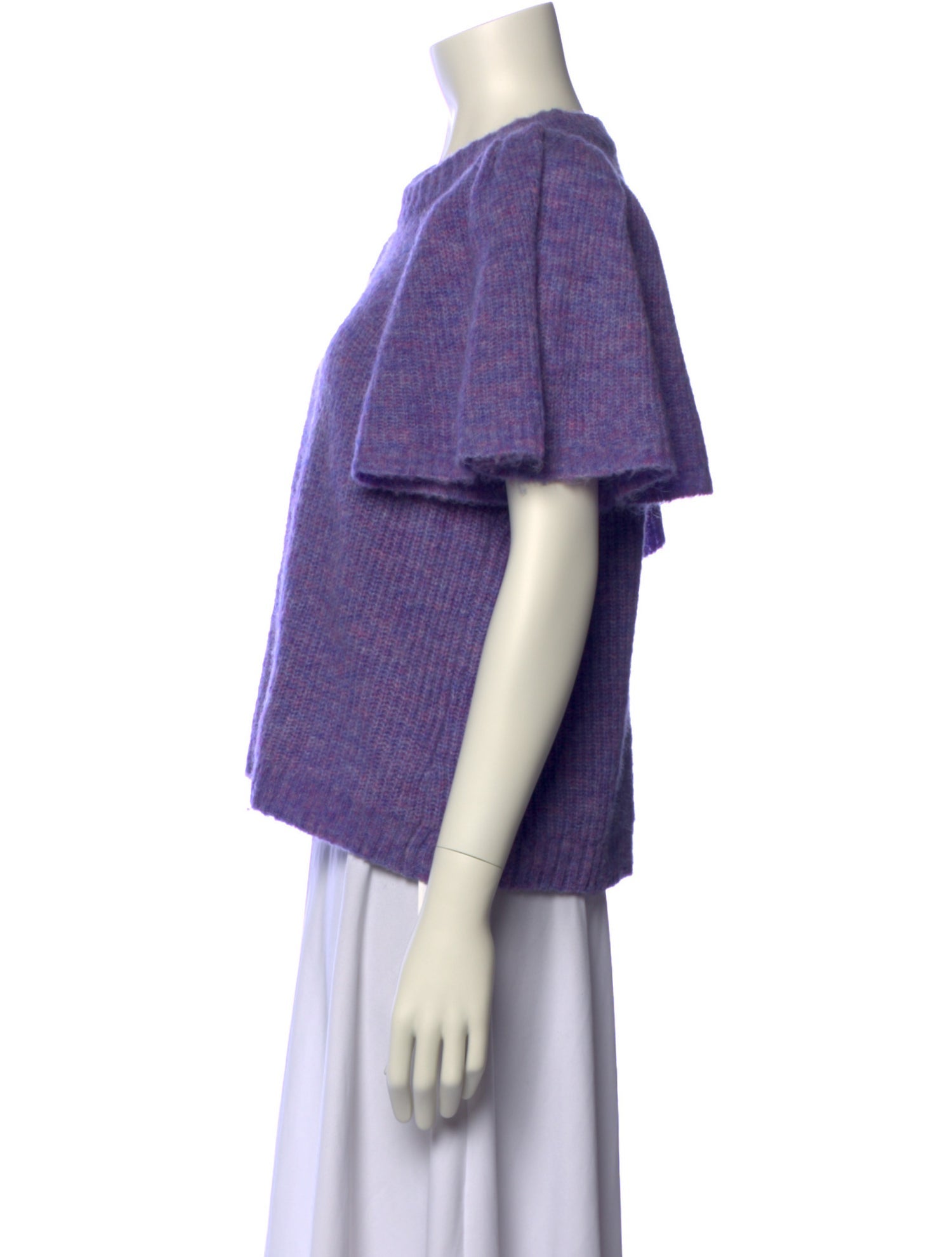 Munthe Crew Neck Short Sleeve Crop Top