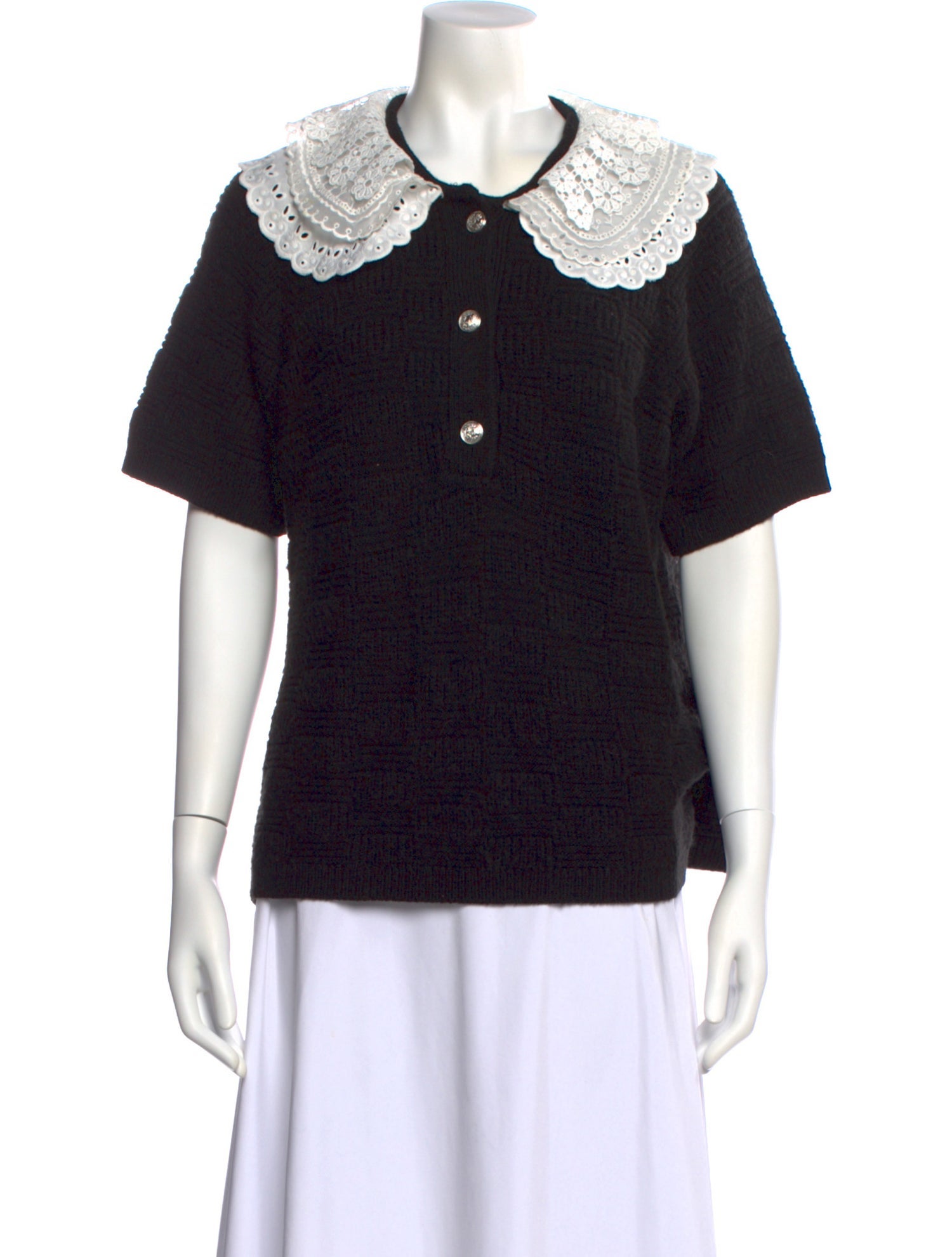 Munthe Colorblock Pattern Short Sleeve Polo