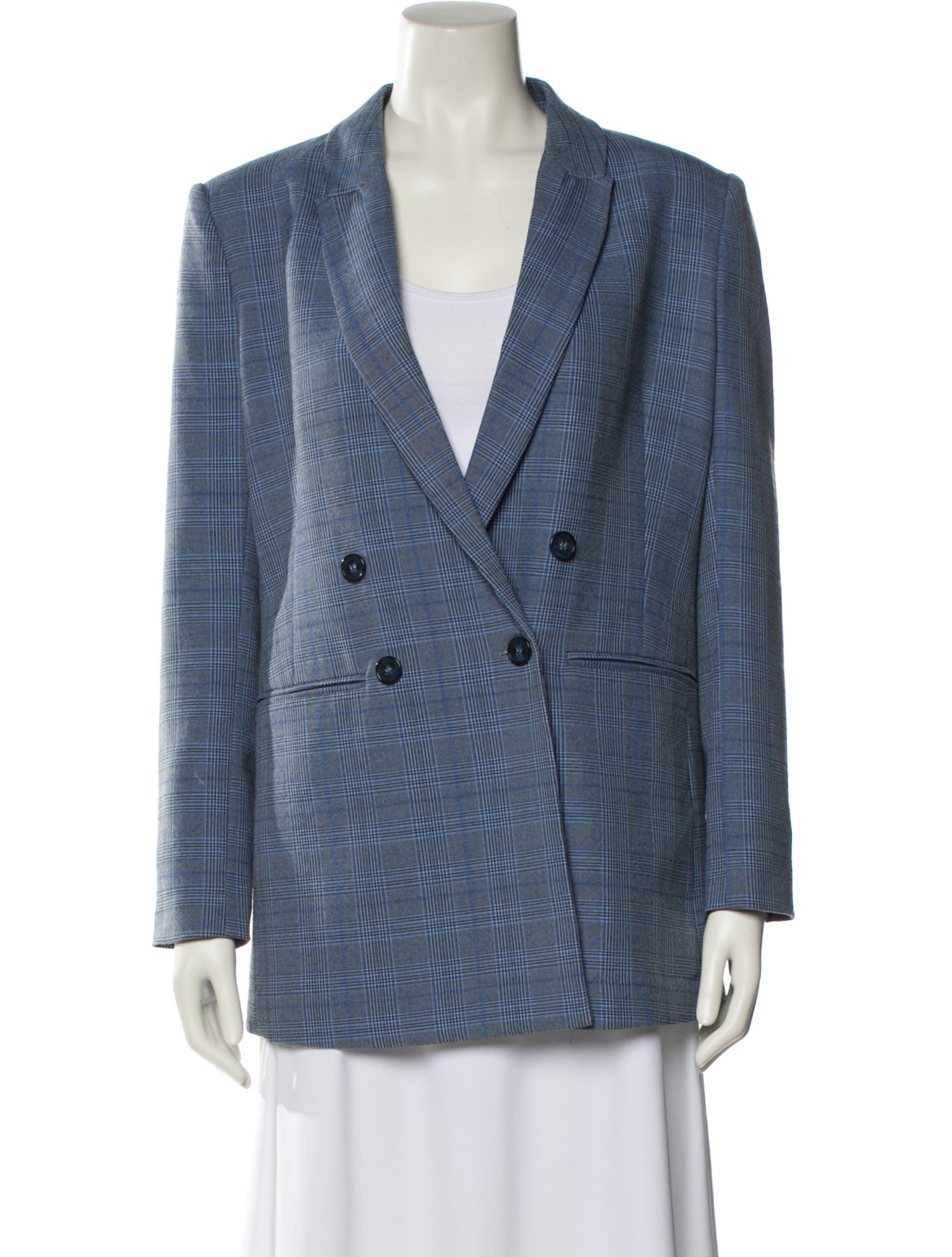 Munthe Plaid Print Blazer