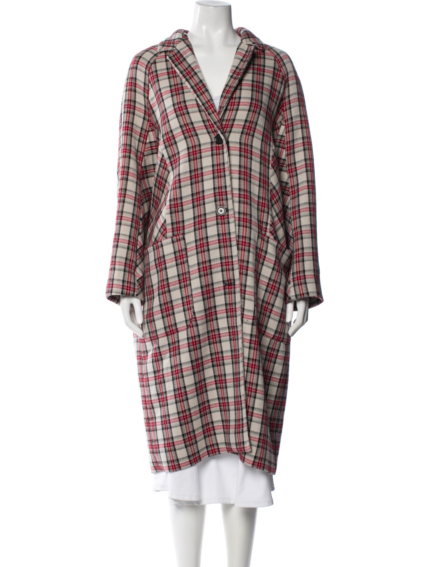 Munthe Plaid Print Coat