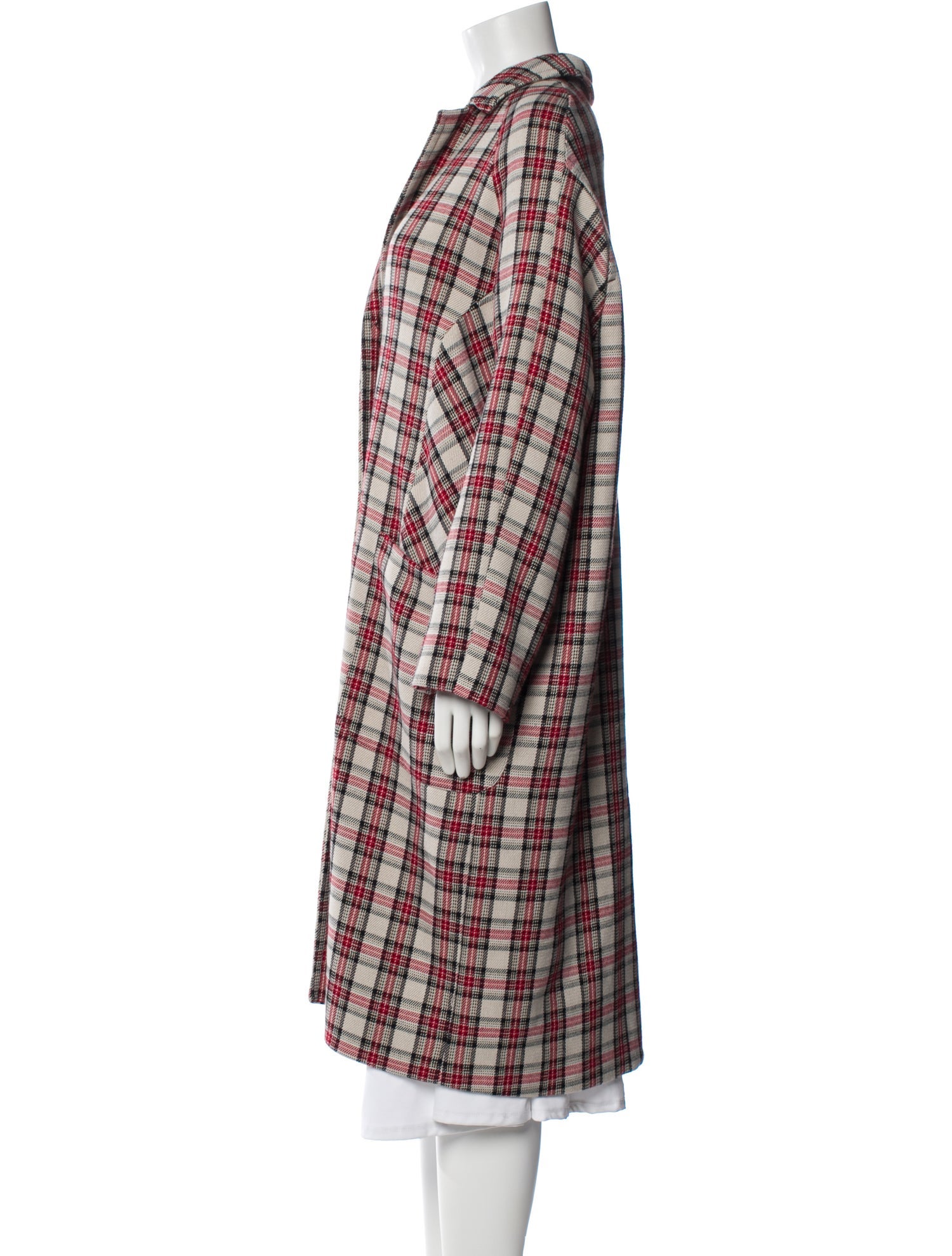 Munthe Plaid Print Coat