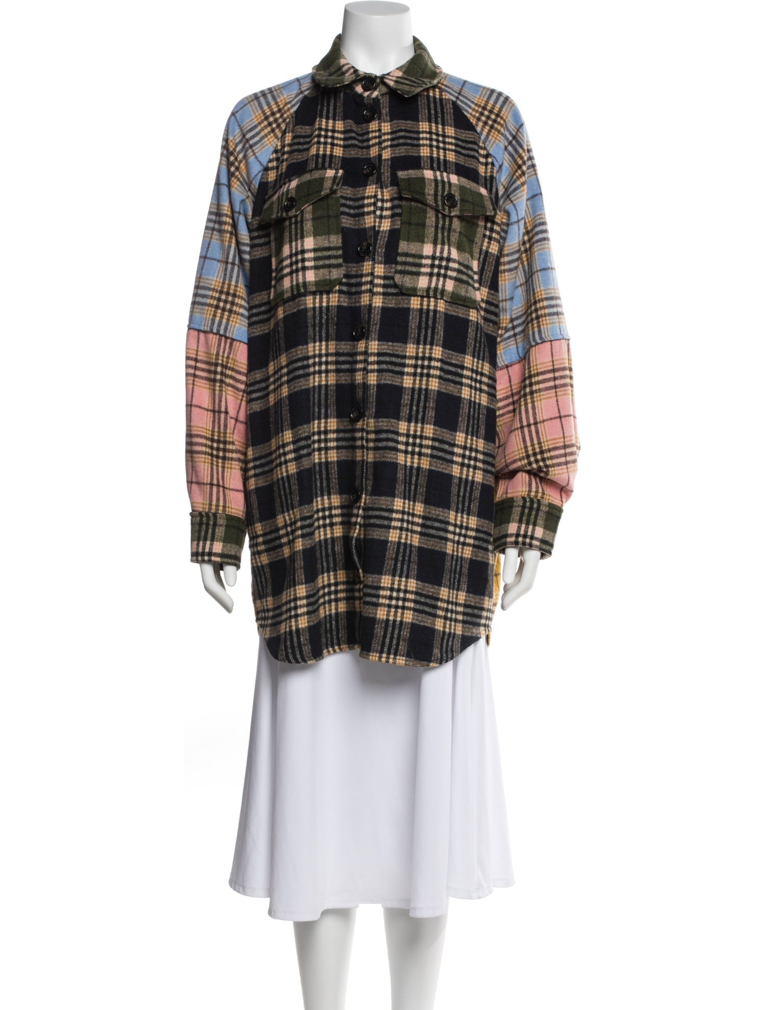 Munthe Plaid Print Coat