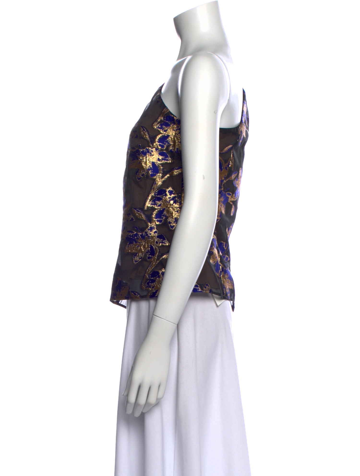 Munthe Floral Print One-Shoulder Blouse