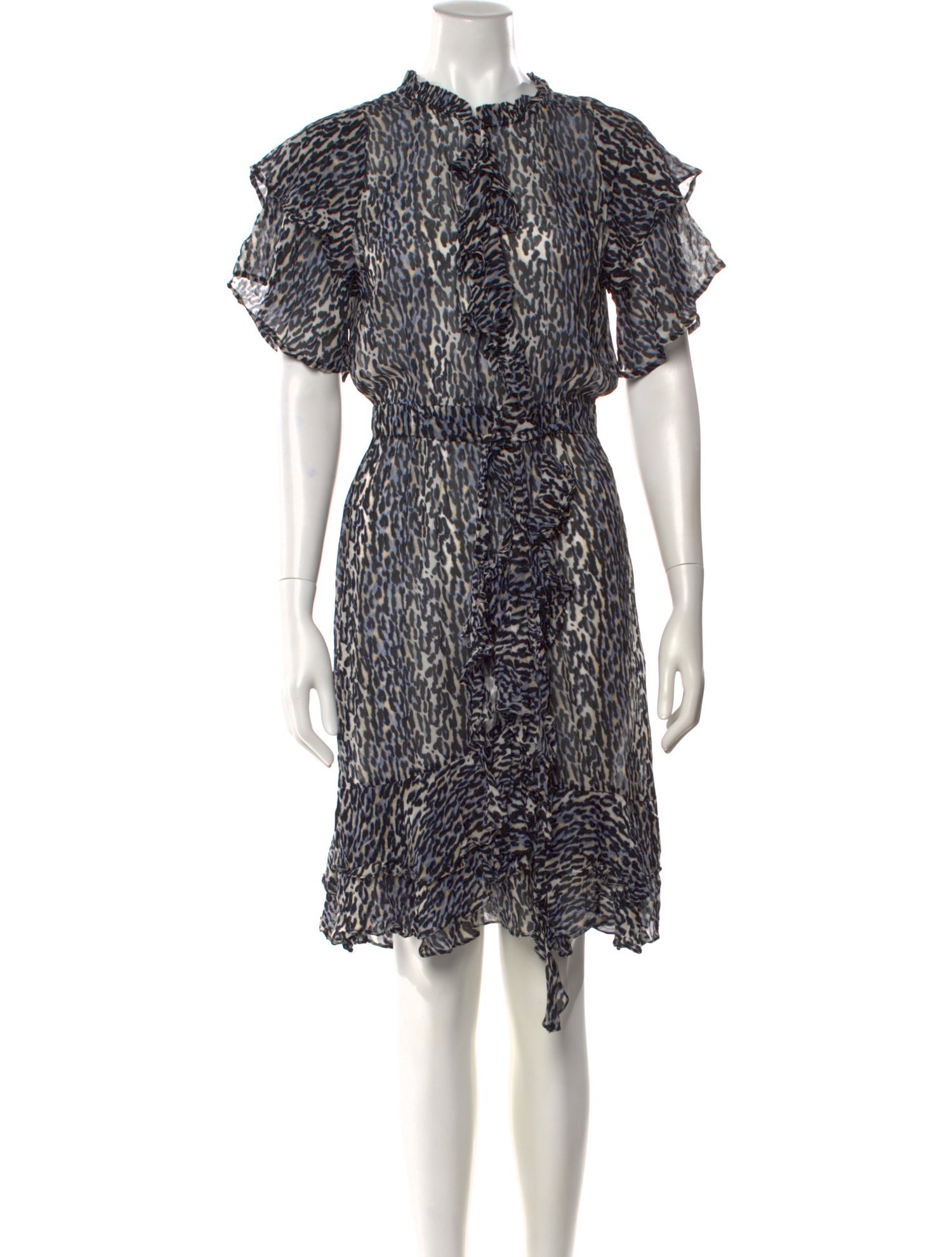 Munthe Animal Print Knee-Length Dress