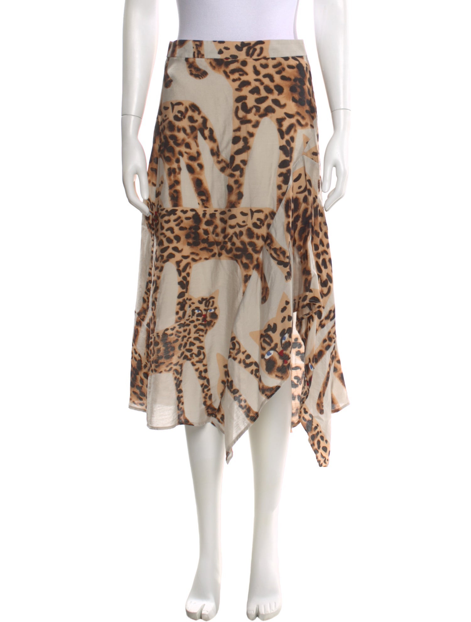 Munthe Animal Print Midi Length Skirt