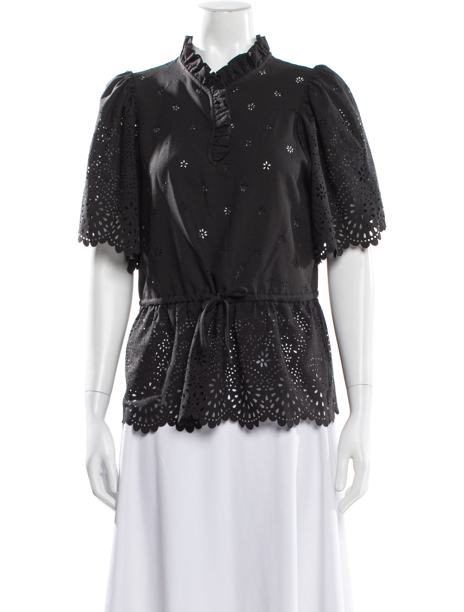 Munthe Floral Print Short Sleeve Blouse