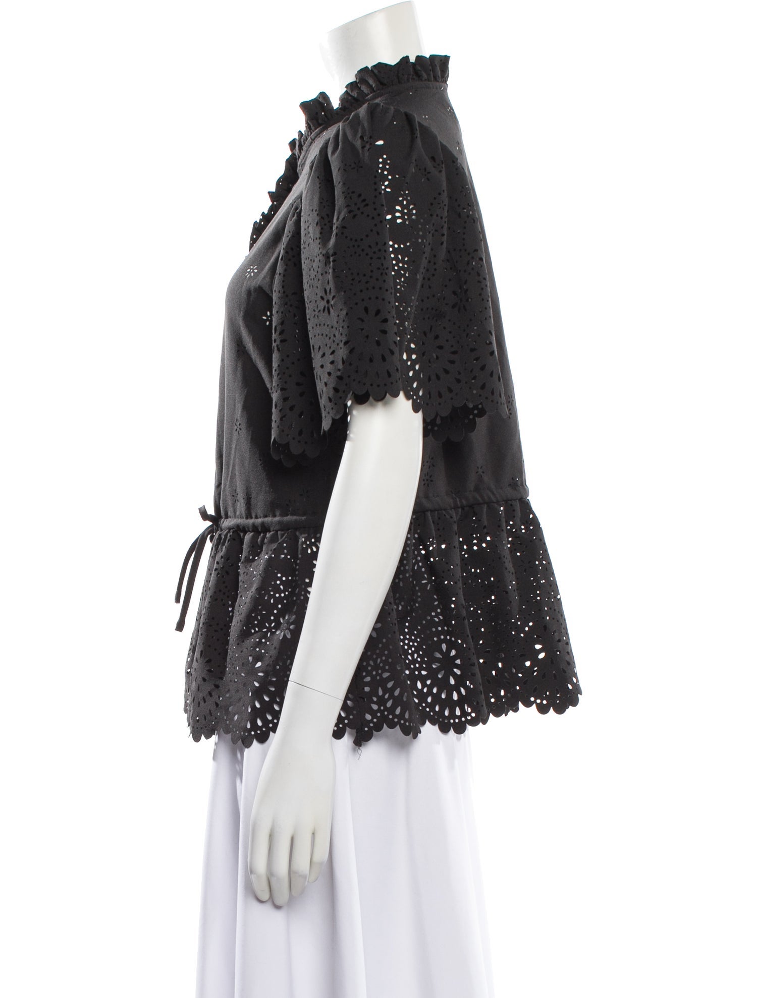 Munthe Floral Print Short Sleeve Blouse