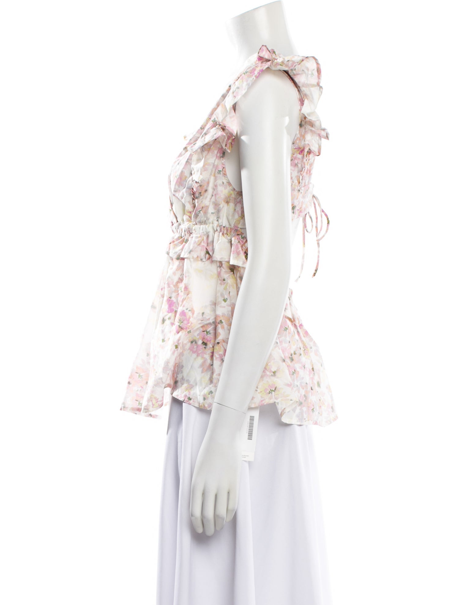 Munthe Floral Print V-Neck Blouse w/ Tags