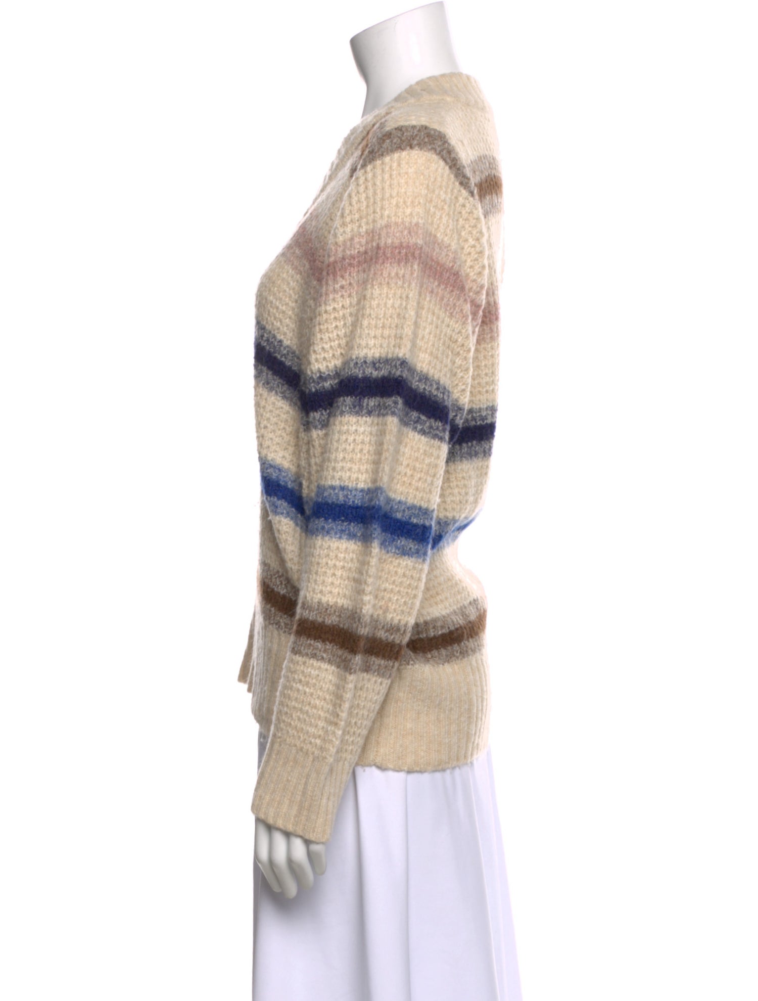 Munthe Striped V-Neck Sweater