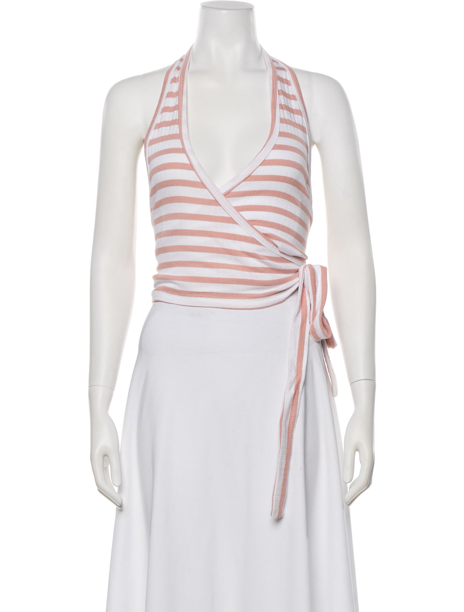 Munthe Striped Halterneck Top
