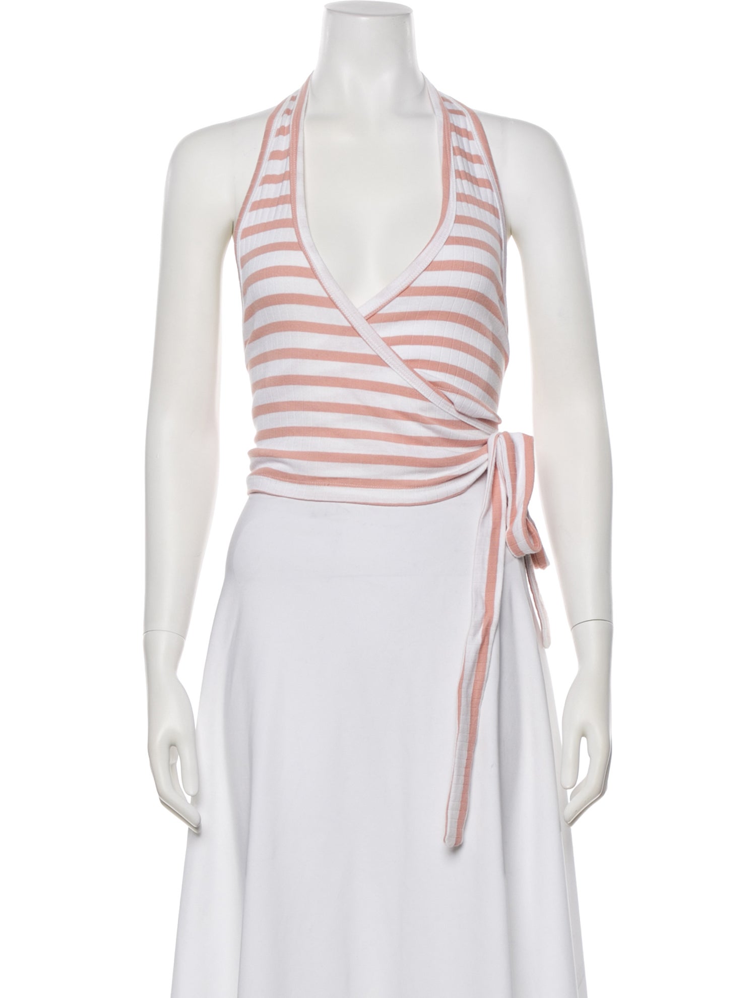 Munthe Striped Halterneck Top