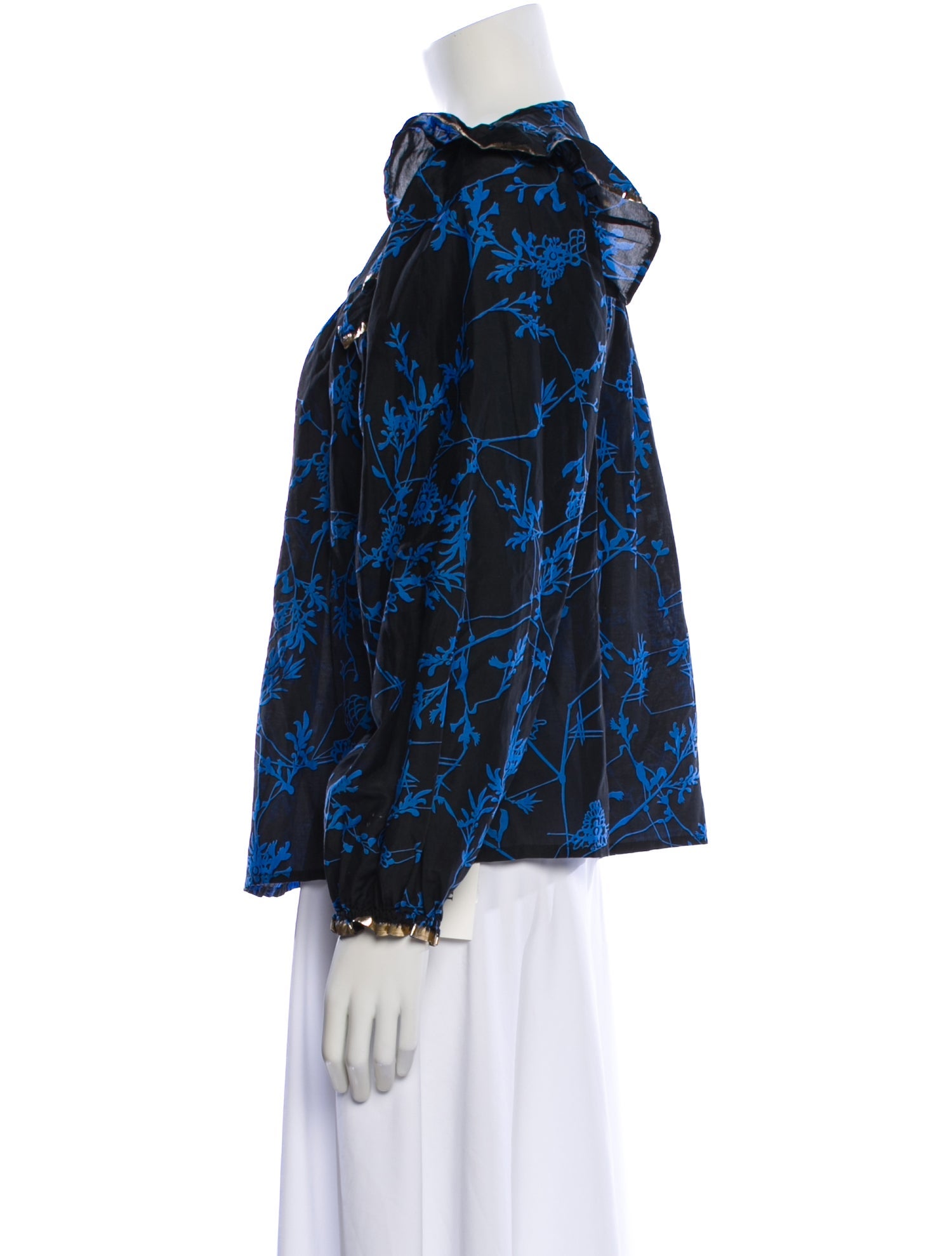 Munthe Floral Print V-Neck Blouse